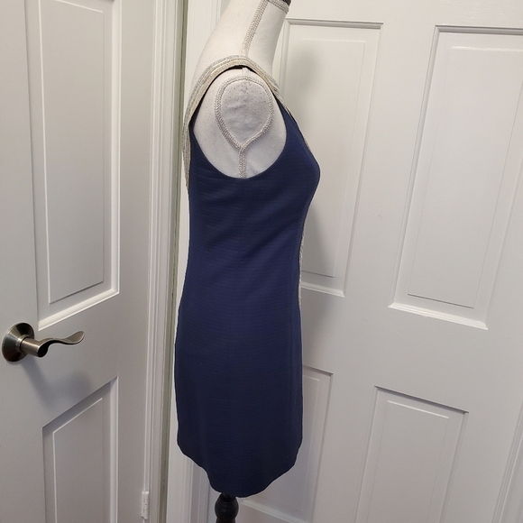 Lilly Pulitzer Valli Navy Shift Dress Size 0, Classic, formal, 100% Cott… - Picture 4 of 14